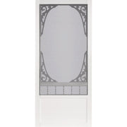 Screen Tight Springview 32 In. W x 80 In. H x 1 In. Thick White Vinyl Screen Door