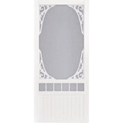 Screen Tight Springview 36 In. W x 80 In. H x 1 In. Thick White Vinyl Screen Door