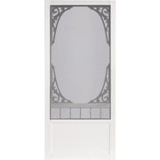 Screen Tight Springview 36 In. W x 80 In. H x 1 In. Thick White Vinyl Screen Door