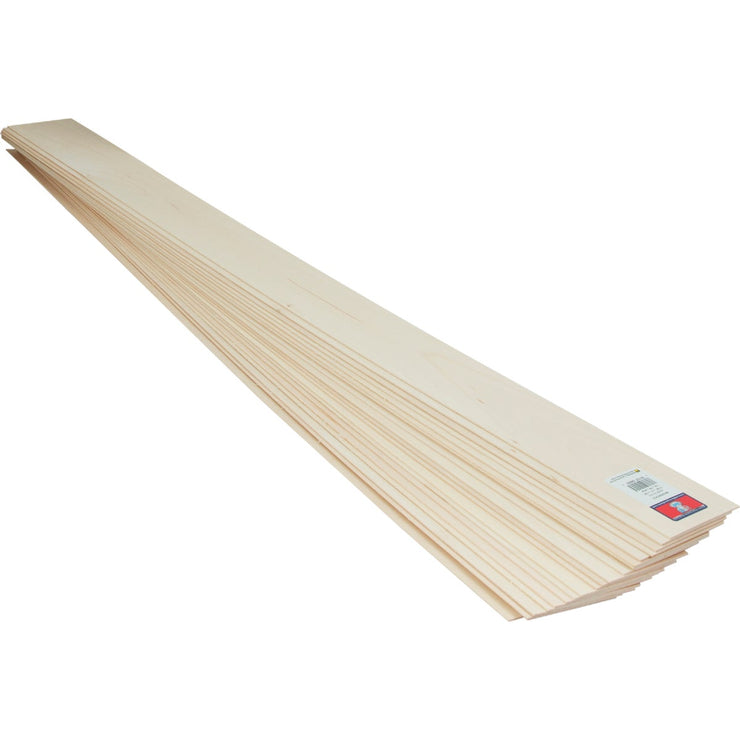 Midwest Products 1/8 In. x 4 In. x 3 Ft. Basswood Board