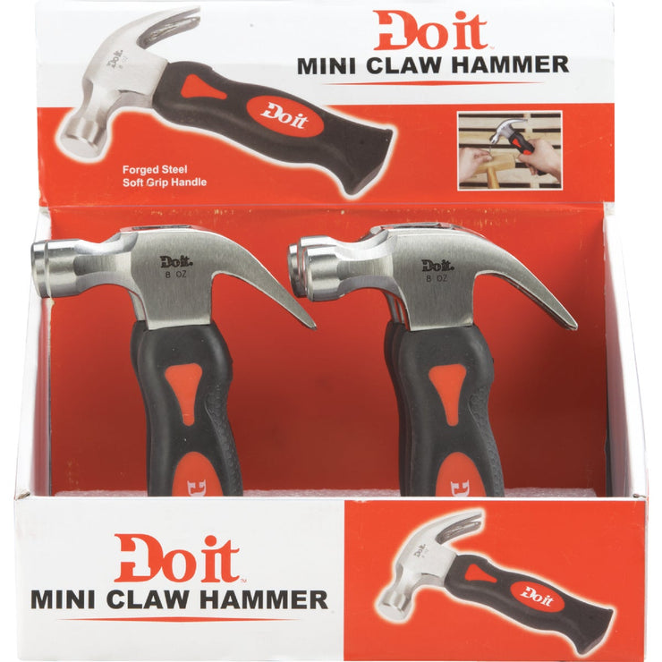 Do it Mini 8 Oz. Smooth-Face Curved Claw Hammer with Steel Handle