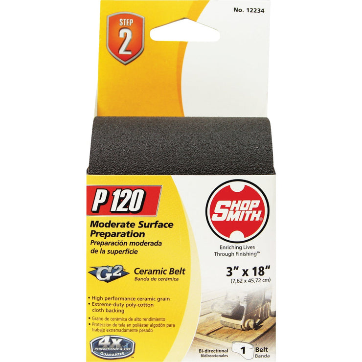 Gator Blade 3 In. x 18 In. 120 Grit Heavy-Duty Sanding Belt