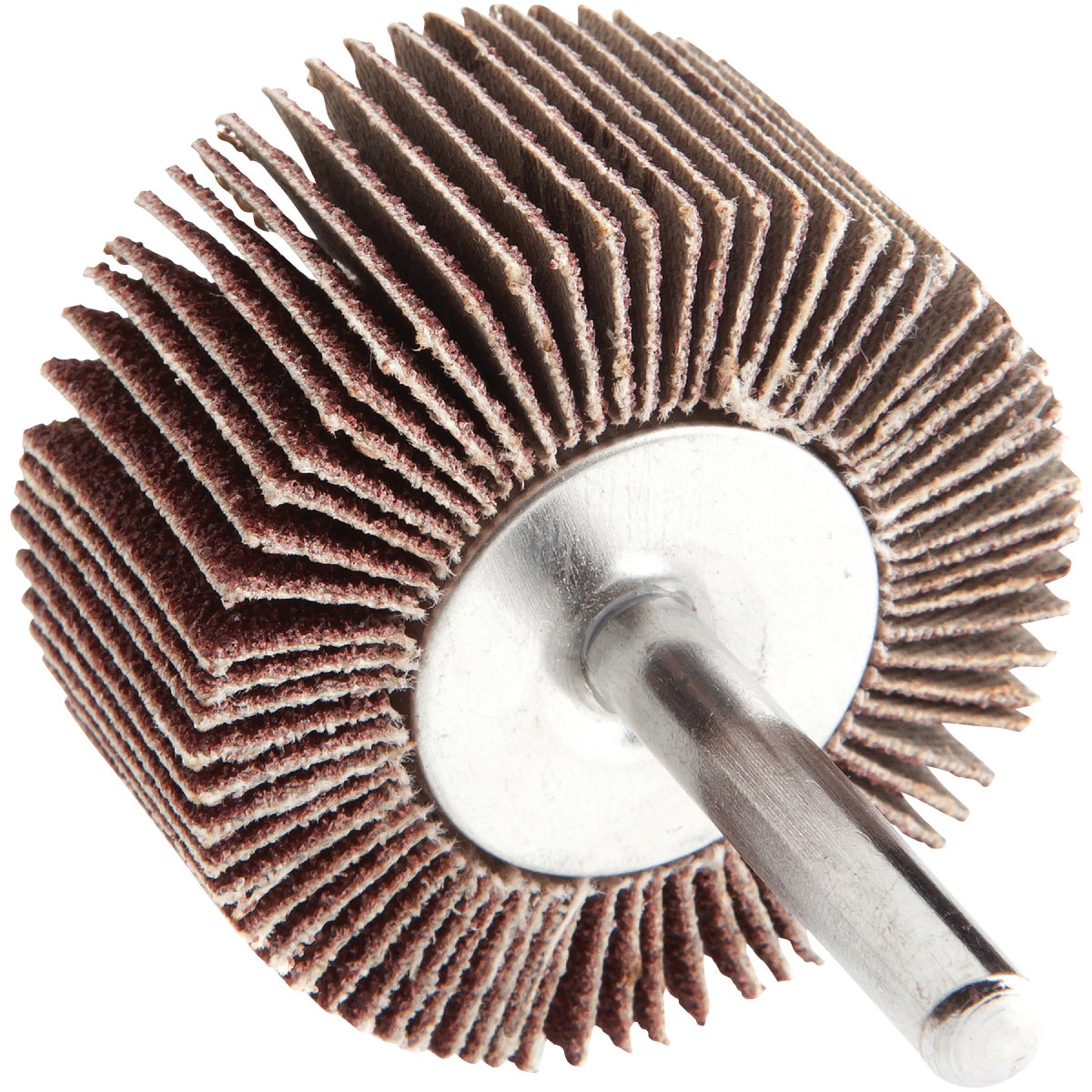 FLAP WHEEL A/O 1-1/2" X 1" X 1/4" 40 GRIT MERIT HIGH PERF P40 Nrt 35140