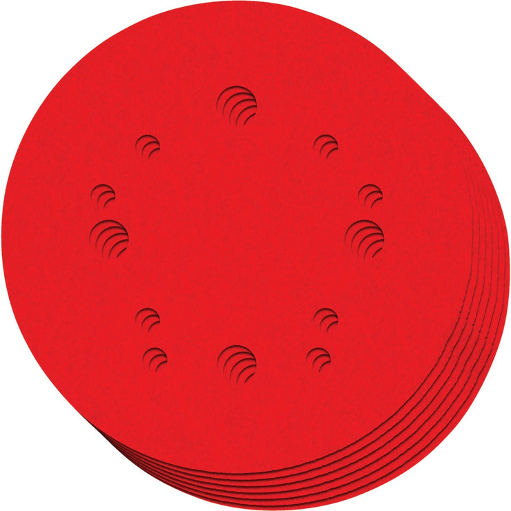 Diablo 5 In. Assorted (60/100/150-Grit) Universal Hole Pattern Vented Sanding Disc with Hook and Lock Backing (7-Pack)