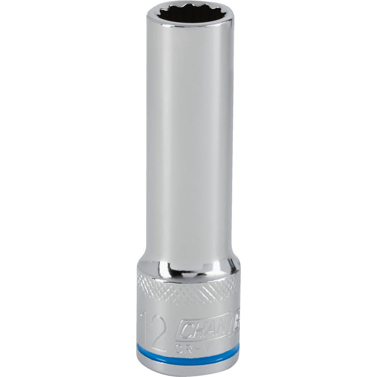 ファッションなデザイン 12-Point mm 12 Drive In. 1/2 Channellock Deep Socket Metric トップス