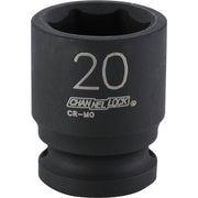 Channellock 1/2 In. Drive 20 mm 6-Point Shallow Metric Impact Socket