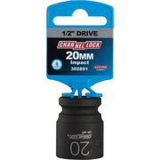 Channellock 1/2 In. Drive 20 mm 6-Point Shallow Metric Impact Socket