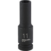 Channellock 1/2 In. Drive 11 mm 6-Point Deep Metric Impact Socket