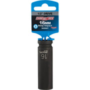 Channellock 1/2 In. Drive 16 mm 6-Point Deep Metric Impact Socket