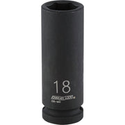 Channellock 1/2 In. Drive 18 mm 6-Point Deep Metric Impact Socket
