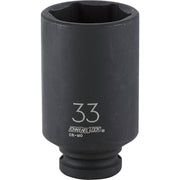 Channellock 1/2 In. Drive 33 mm 6-Point Deep Metric Impact Socket
