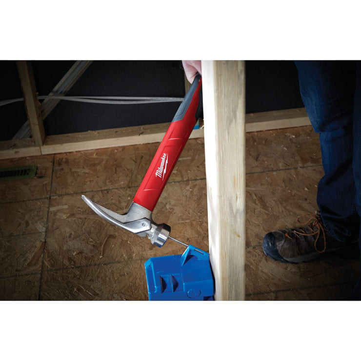 Milwaukee 19 Oz. Smooth-Face Framing Hammer with Poly/Fiberglass Handle