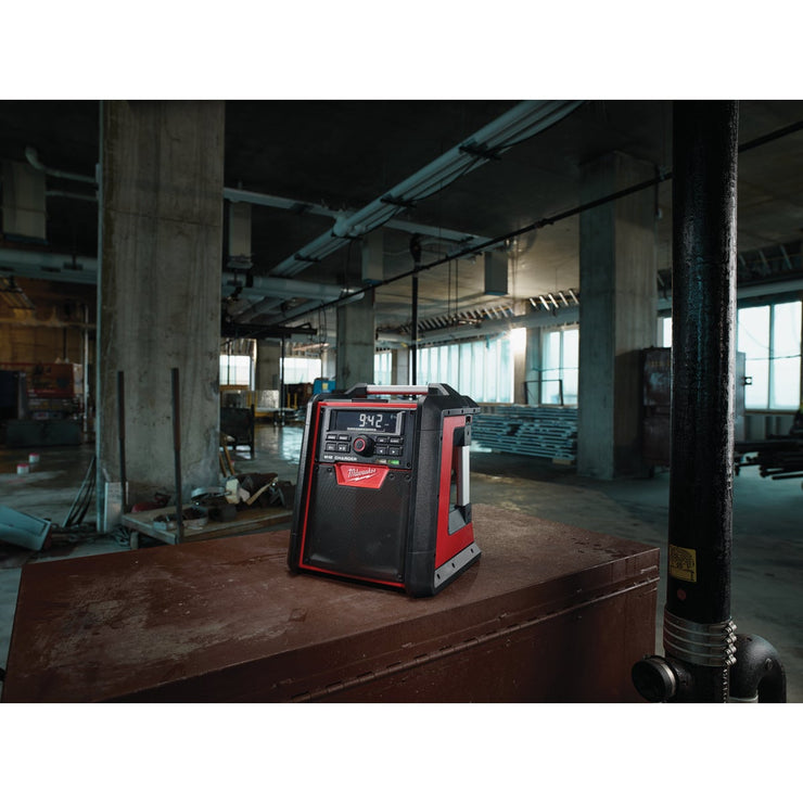 Milwaukee M18 18-Volt Lithium-Ion Bluetooth Cordless Jobsite Radio + Charger (Bare Tool)