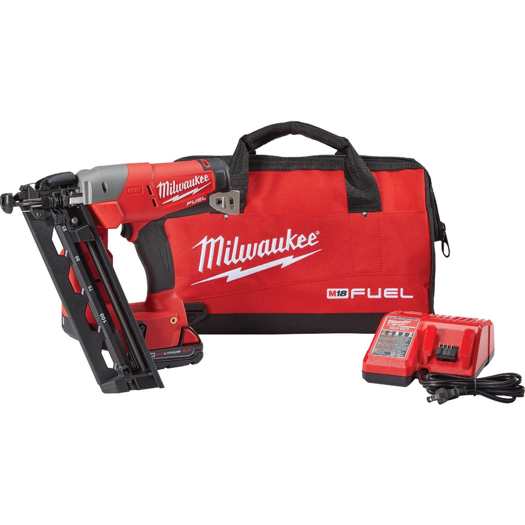 Milwaukee finishing nail discount gun