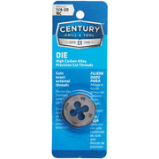 Century Drill & Tool 1/4-20 National Coarse 1 In. Across Flats Fractional Hexagon Die