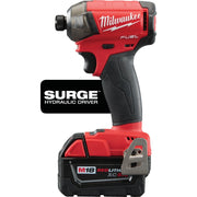 Milwaukee M18 FUEL SURGE 18 Volt Lithium-Ion Brushless 1/4 In. Hex Hydraulic Cordless Impact Driver Kit