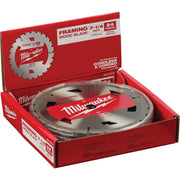 Milwaukee 7-1/4 In. 24-Tooth Standard Framing Circular Saw Blade, Bulk