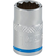 Channellock 3/8 In. Drive 11 mm 12-Point Shallow Metric Socket
