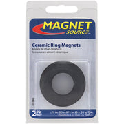 MagnetSource 1-3/4 In. Ceramic Magnet Ring (2-Pack)
