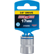 Channellock 3/8 In. Drive 17 mm 12-Point Shallow Metric Socket