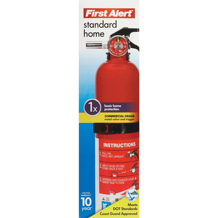 First Alert 1-A:10-B:C Rechargeable Home Fire Extinguisher