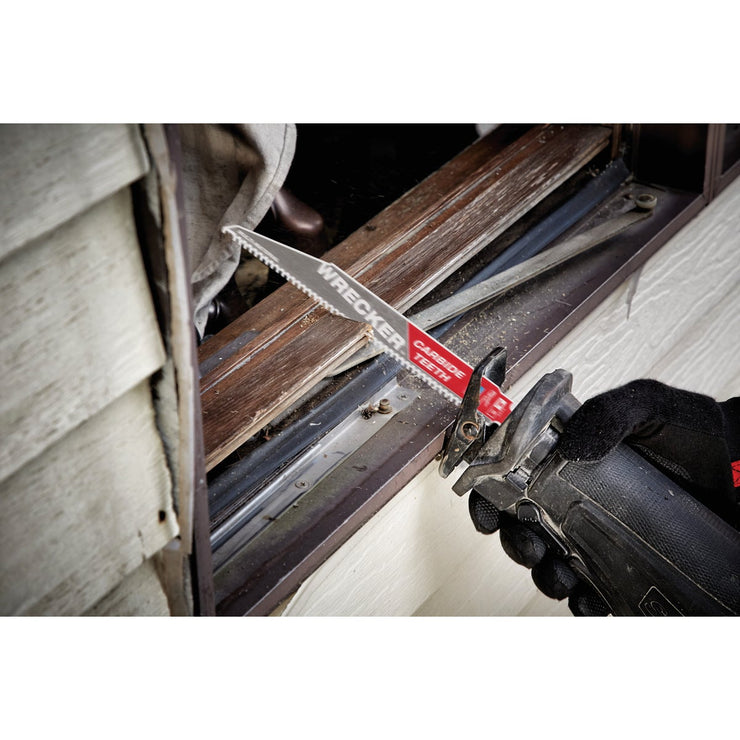 Milwaukee The Ax Sawzall 6 In. 3 TPI Wood Pruning Reciprocating Saw Blade