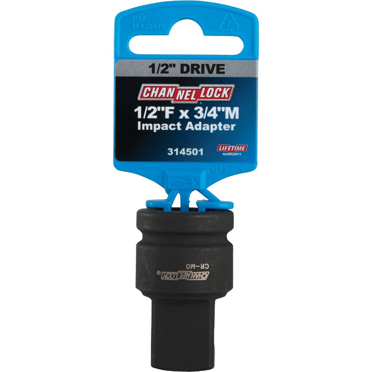 Channellock Impact 1/2 In. F x 3/4 In. M Socket Adapter