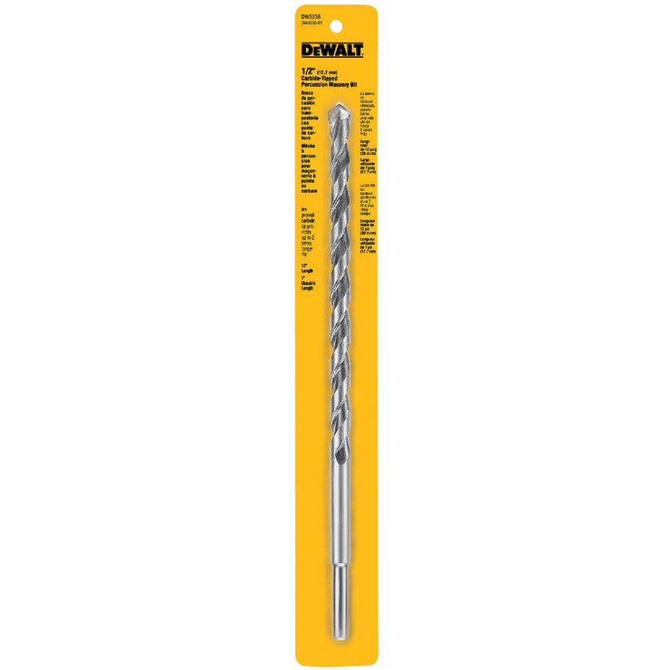 DeWalt 1/2 In. x 12 In. Masonry Drill Bit