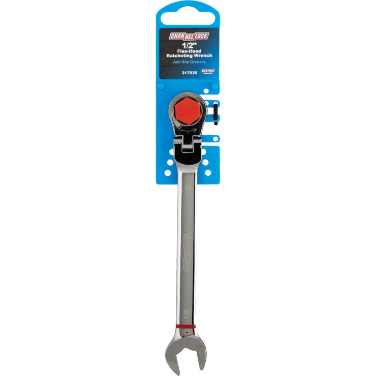 Channellock Standard 1/2 In. 12-Point Ratcheting Flex-Head Wrench