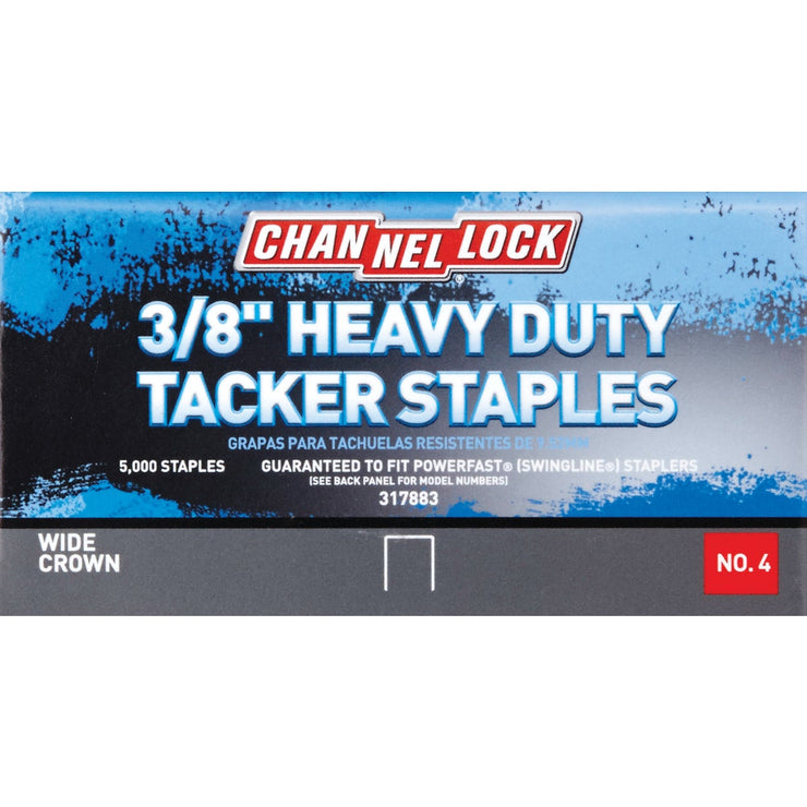 Channellock No. 4 Hammer Tacker Staple, 3/8 In. (5000-Pack)