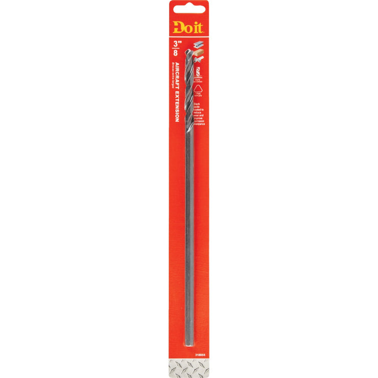 Do it 3/8 In. x 12 In. Black Oxide Extended Length Drill Bit