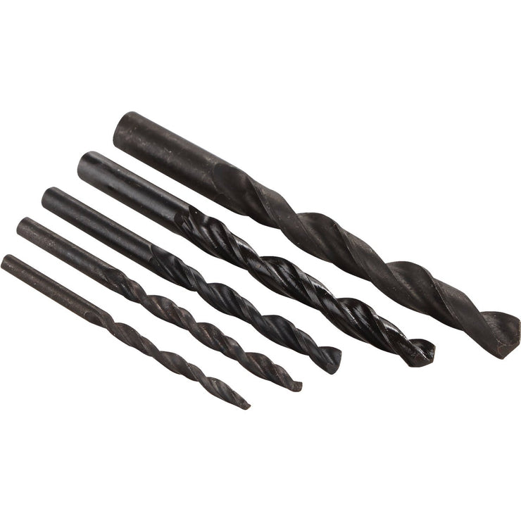 Smart Savers 5-Piece Black Oxide Drill Bit Set, 5/32 In. thru 3/8 In.