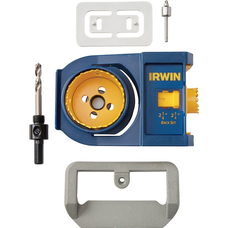 Irwin BiMetal Door Lock Installation Kit for Wood and Metal Doors