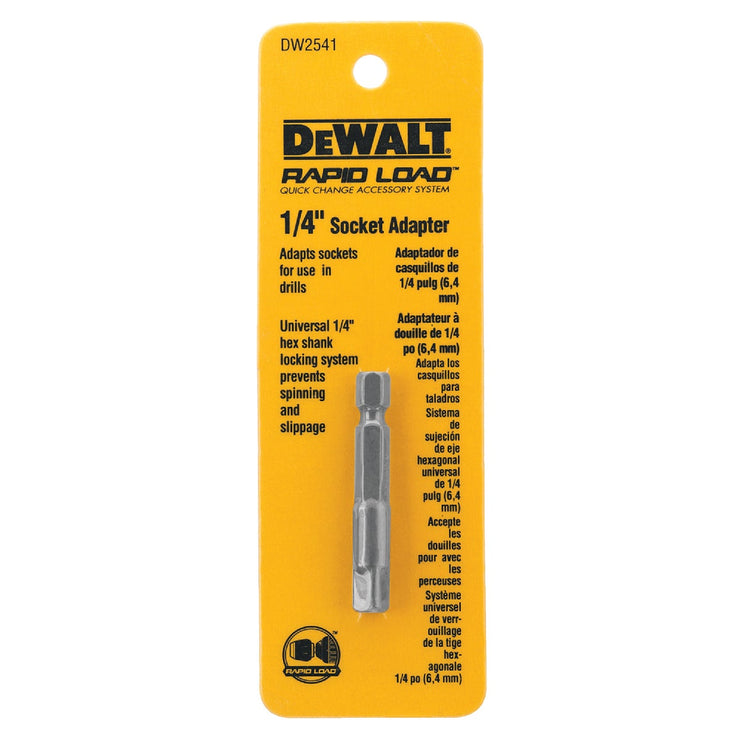 DeWalt 1/4 In. Square 2 In. L. Socket Adapter