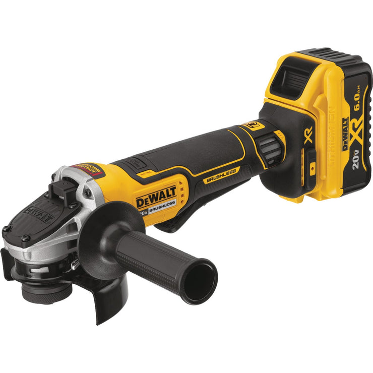 DeWalt 20V MAX XR Lithium-Ion 4-1/2 In. Brushless Paddle Switch Cordless Angle Grinder Kit w/Kickback Brake