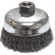 Weiler Vortec 4 In. Crimped 0.02 In. Angle Grinder Wire Brush