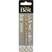 Do it Best 11/64 In. Titanium Drill Bit