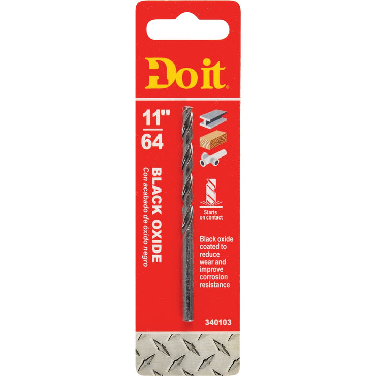 Do it 11/64 In. Black Oxide Drill Bit