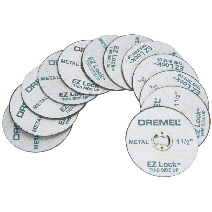 Dremel 1-1/2 In. EZ Lock Metal Cut-Off Wheel, (12-Pack)
