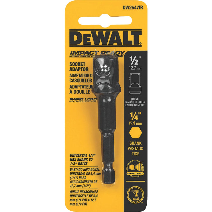 DeWalt 1/2 In. x 2 In. L. Socket Adapter