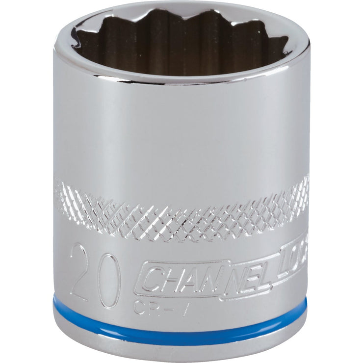 Channellock 3/8 In. Drive 20 mm 12-Point Shallow Metric Socket