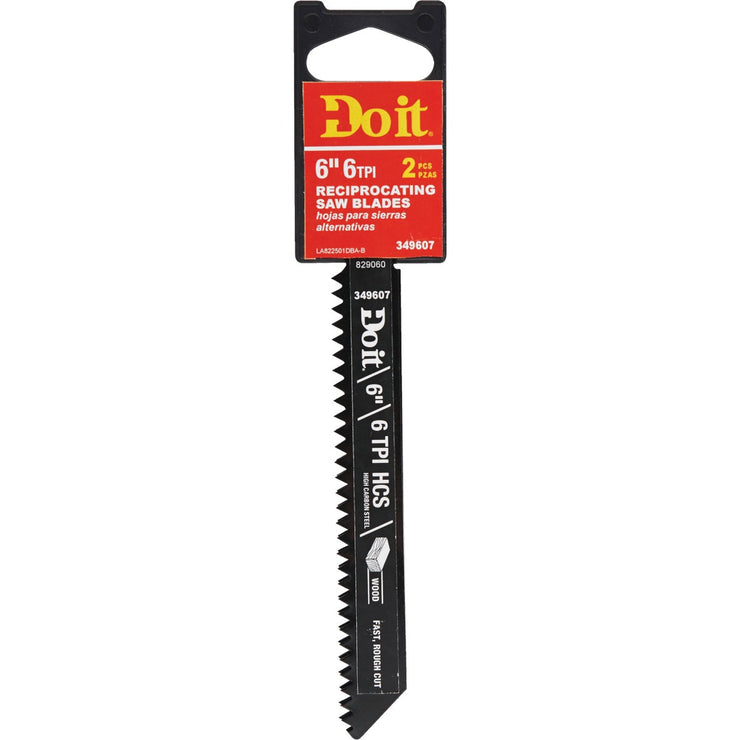 Do it Best 6 In. 6 TPI Drywall and Plaster Reciprocating Saw Blade (2-Pack)