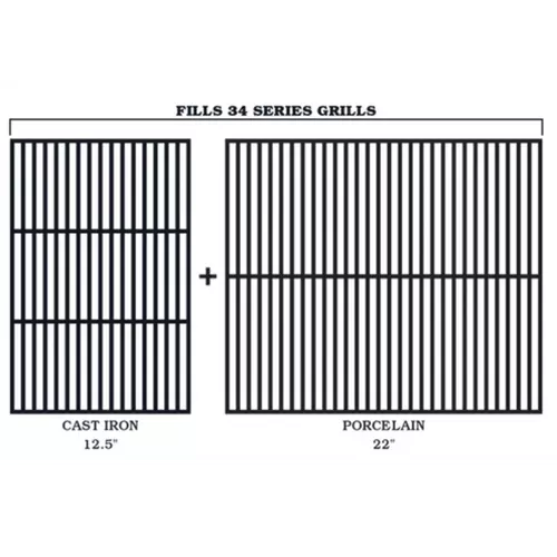 TRAEGER CAST IRON/PORCELAIN GRILL GRATE KIT FOR PRO 34 GRILLS