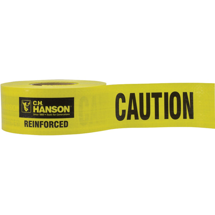C.H. Hanson 3 In. x 500 Ft. 5 mil Reinforced Caution Tape