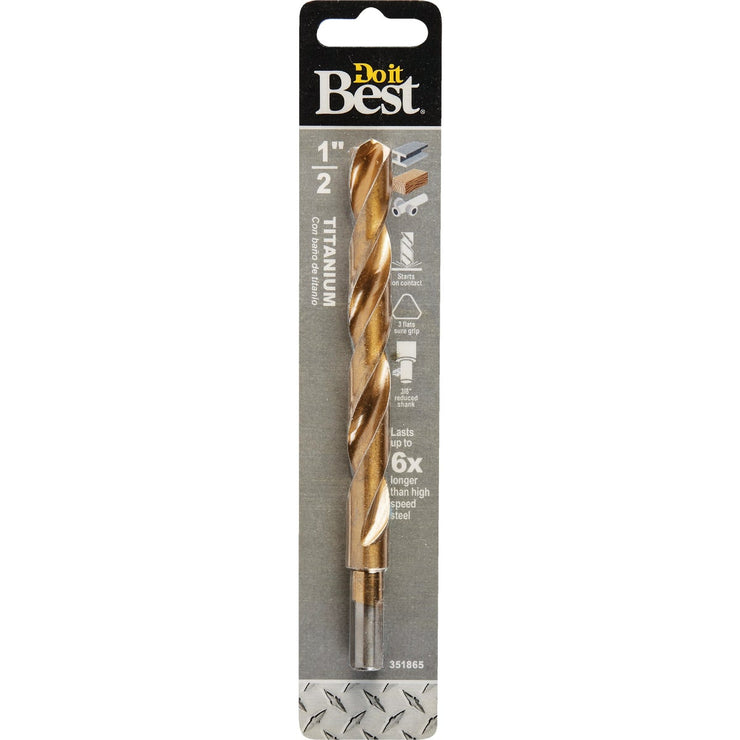 Do it Best 1/2 In. Titanium Drill Bit