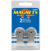 Master Magnetics 1 In. Dia. Chrome Magnetic Note Holder Clip (2-Pack)