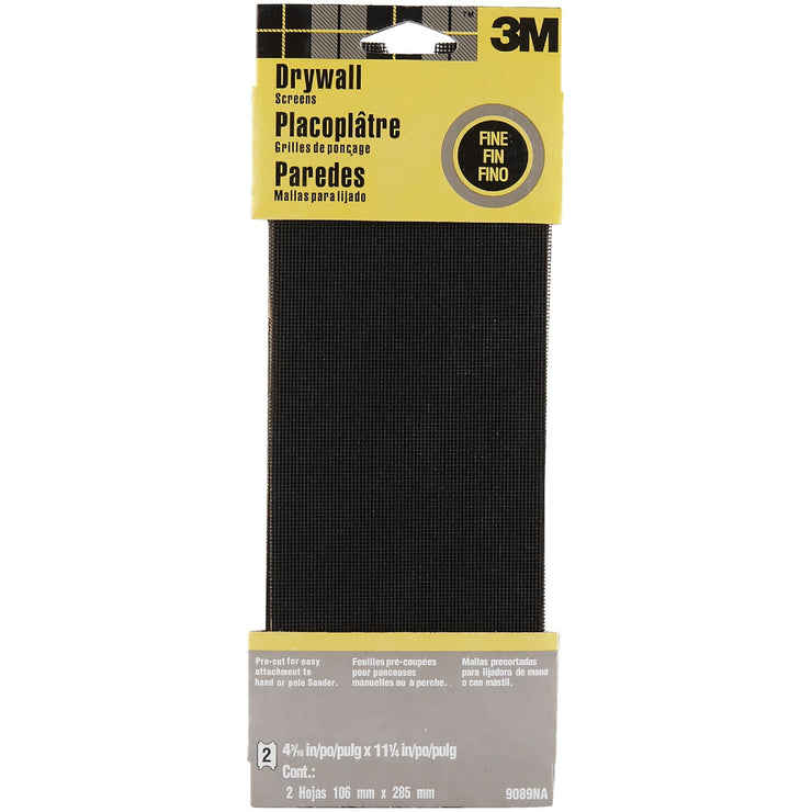 3M Fine Grade 4-3/16 In. x 11-1/4 In. Precut Drywall Sanding Screen (2-Pack)