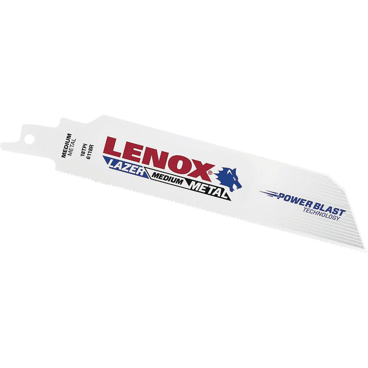 Lenox Lazer 6 In. 18 TPI Metal Reciprocating Saw Blade (2-Pack)