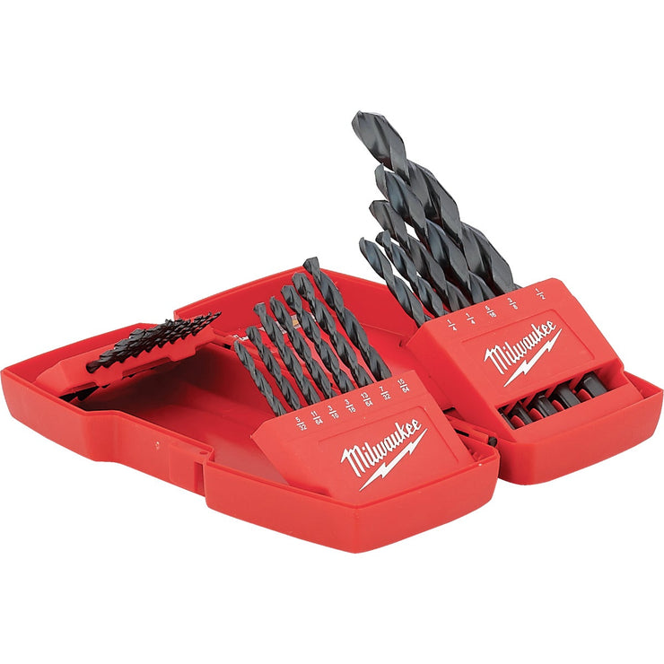 Milwaukee THUNDERBOLT 21-Piece Black Oxide Drill Bit Set, 1/16 In. thru 1/2 In.
