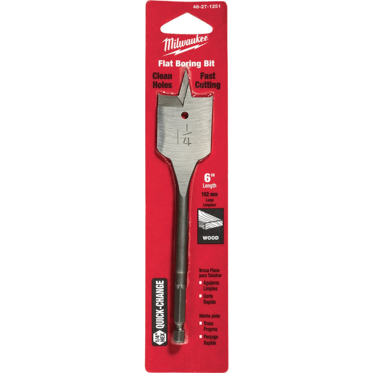 Milwaukee 1-1/4 In. x 6 In. Spade Bit